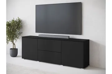 Sherie TV-bænk 180 cm - Sort - Møbler - TV borde & mediemøbler - TV-borde