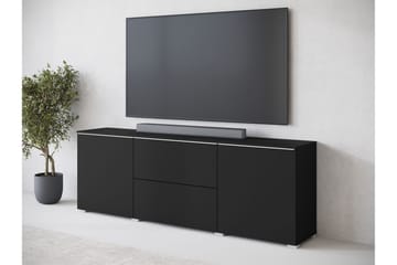 Sherie TV-bænk 180 cm - Sort - Møbler - TV borde & mediemøbler - TV-borde