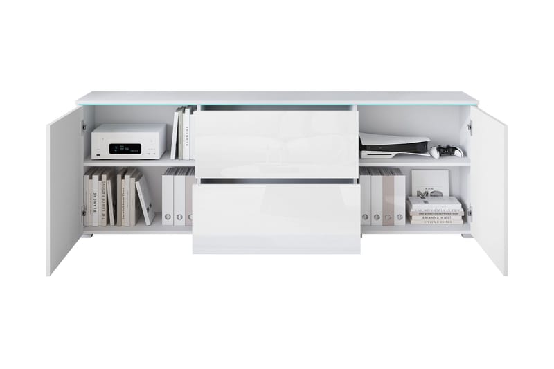 Sherie TV-bænk 180 cm - Sort - Møbler - TV borde & mediemøbler - TV-borde