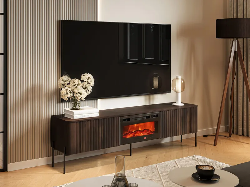 Sherie TV-bænk 190 cm - Brun - Møbler - TV borde & mediemøbler - TV-borde