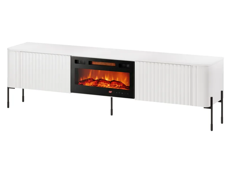 Sherie TV-bænk 190 cm, Hvid