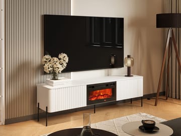 Sherie TV-bænk 190 cm - Hvid - Møbler - TV borde & mediemøbler - TV-borde