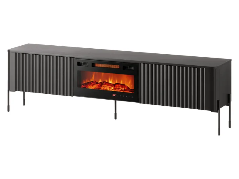 Sherie TV-bænk 190 cm, Sort