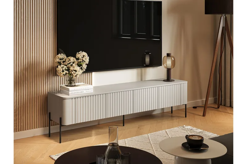 Sherie Tv-Bænk 190x40 cm - Beige - Møbler - TV borde & mediemøbler - TV-borde