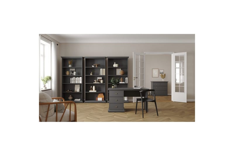 Shoiba Bogreol 96 cm - Grå - Opbevaring - Hylder & Reoler - Bogreol