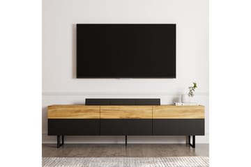 Sign Gulvstående Tv-bænk 180 cm med Opbevaring i Træ - Brun - Møbler - TV borde & mediemøbler - TV-borde