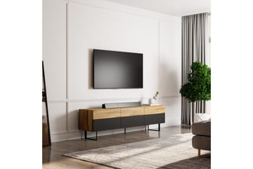 Sign Gulvstående Tv-bænk 180 cm med Opbevaring i Træ - Brun - Møbler - TV borde & mediemøbler - TV-borde