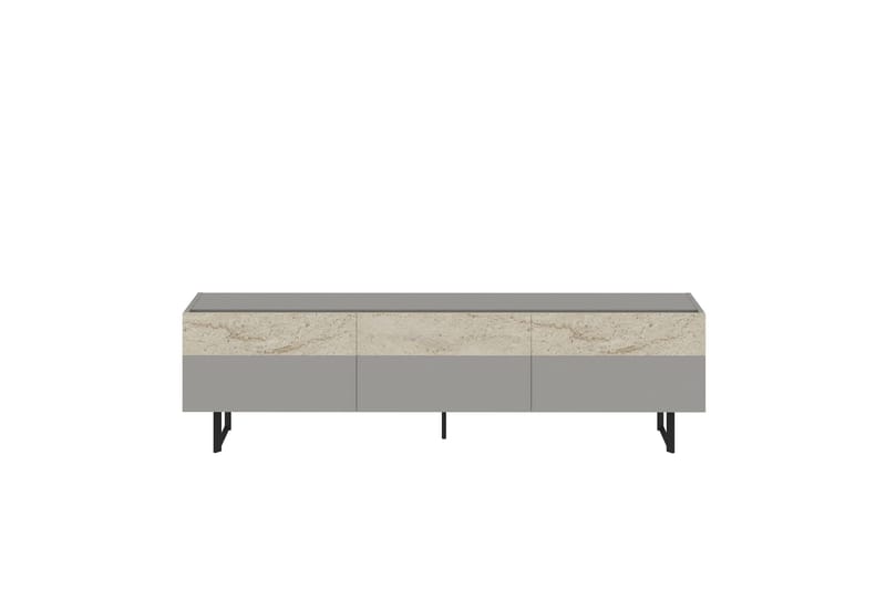 Sign TV-bord 180 cm, Grå/Travertin