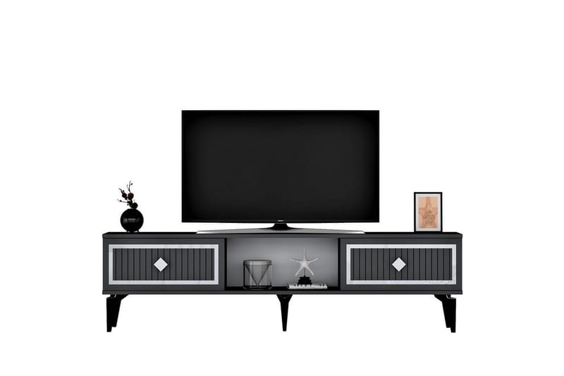 Sivaji Tv-bord 150 cm - Sølv/Antracit - Møbler - TV borde & mediemøbler - TV-borde