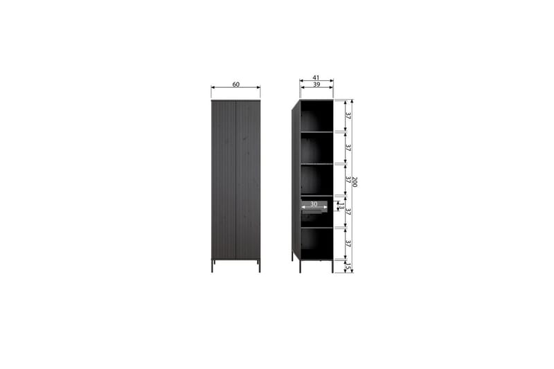 Skab Ny Gravure - Beige - Møbler - TV borde & mediemøbler - TV-skab