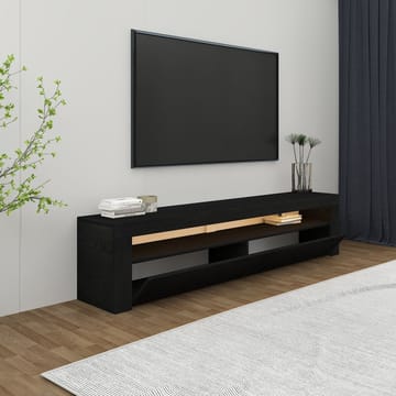 Sorik Gulvstående Tv-bord 150 cm med Opbevaring i Malet Træ - Sort - Møbler - TV borde & mediemøbler - TV-borde