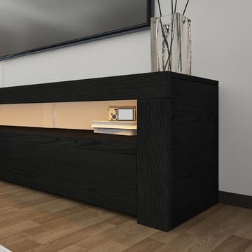 Sorik Gulvstående Tv-bord 150 cm med Opbevaring i Malet Træ - Sort - Møbler - TV borde & mediemøbler - TV-borde