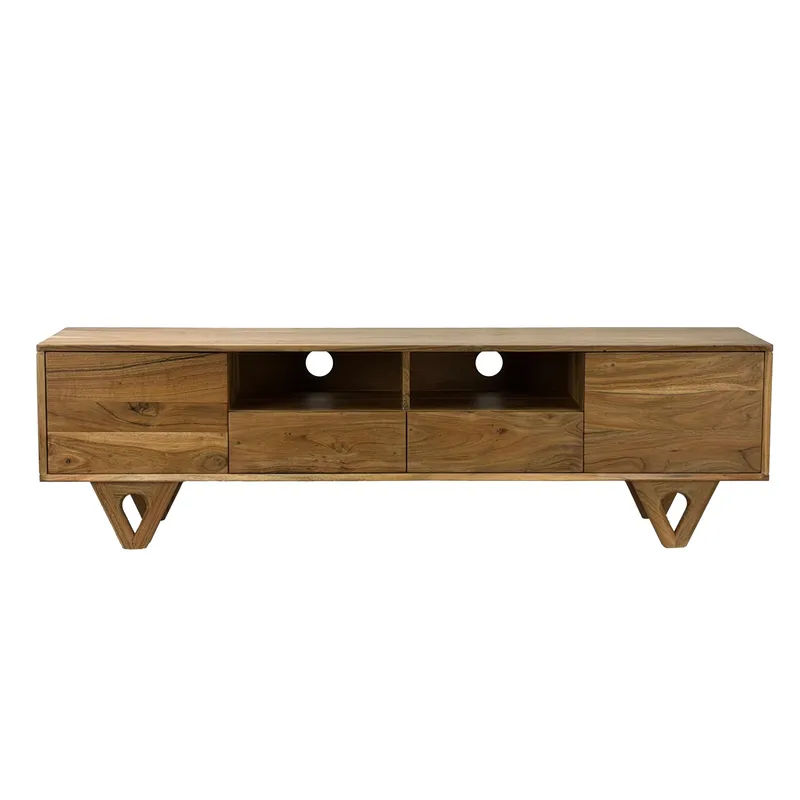 Sorric TV-bænk 160 cm, Varm lysebrun