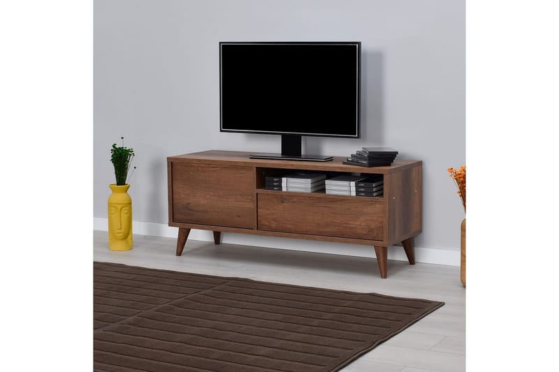 Sosan Tv-bænk 120 cm - Brun - Møbler - TV borde & mediemøbler - TV-borde