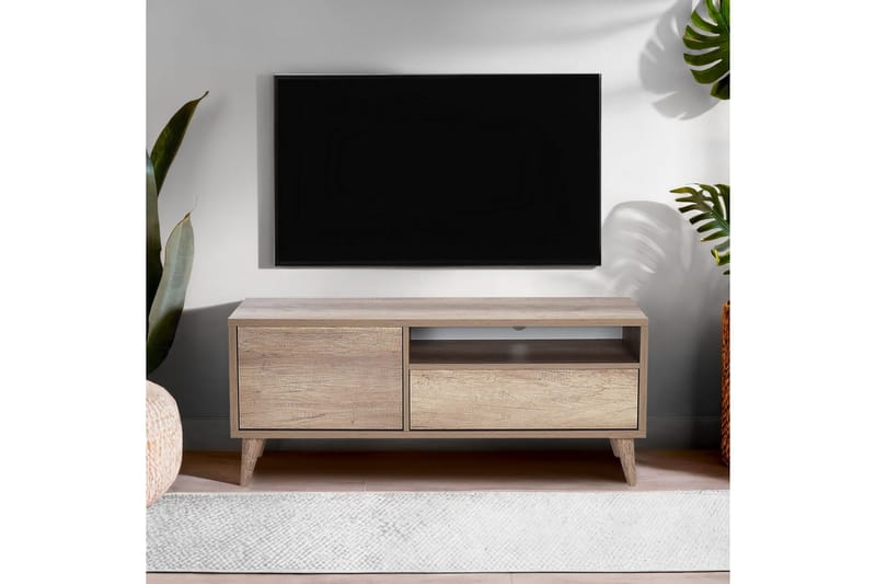 Sosan Tv-bænk 120 cm - Lysebrun - Møbler - TV borde & mediemøbler - TV-borde