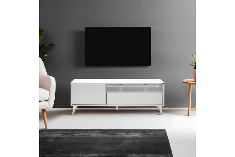 Sosan Tv-bænk 150 cm - Hvid - Møbler - TV borde & mediemøbler - TV-borde