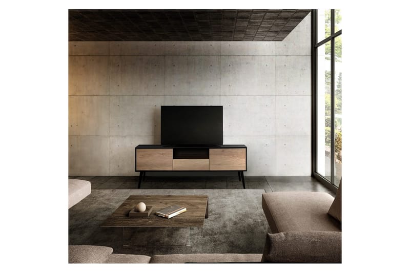 Sosan Tv-bænk 160 cm - Taupe/Sort - Møbler - TV borde & mediemøbler - TV-borde