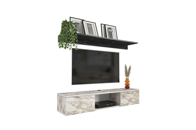 Sovric TV-bænk 140 cm - Hvid - Møbler - TV borde & mediemøbler - TV-borde