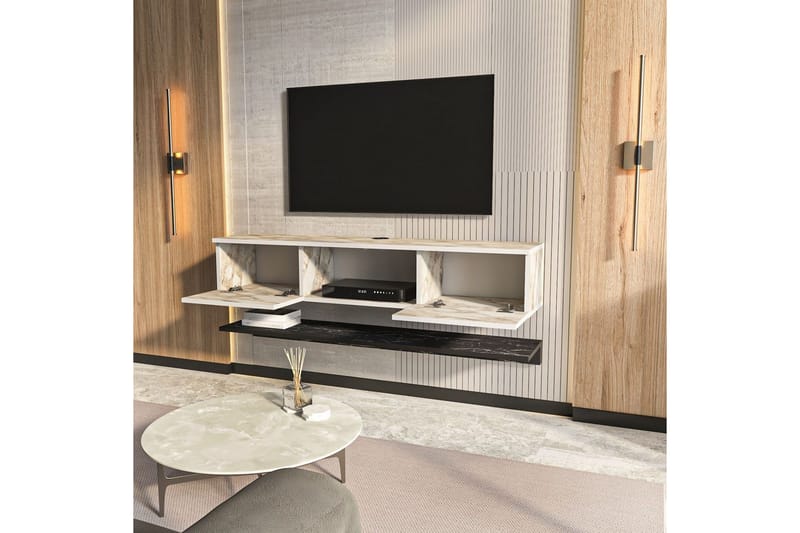 Sovric TV-bænk 140 cm - Hvid - Møbler - TV borde & mediemøbler - TV-borde