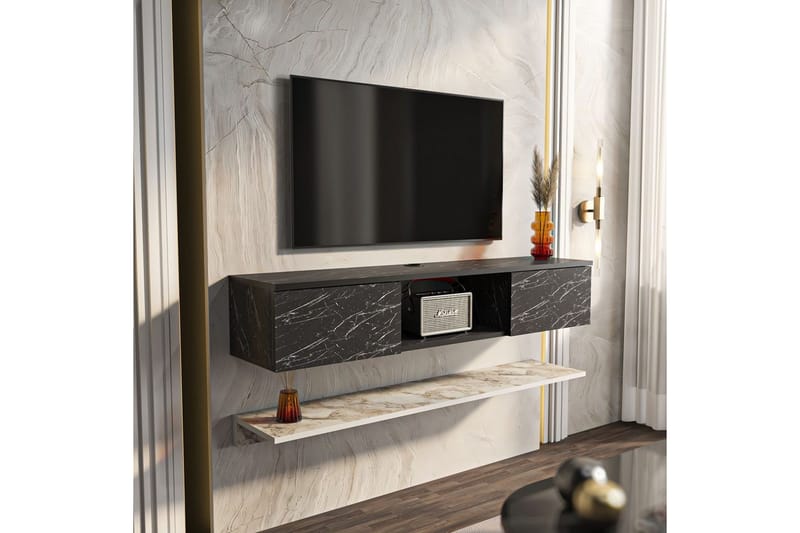 Sovric TV-bænk 140 cm - Hvid - Møbler - TV borde & mediemøbler - TV-borde