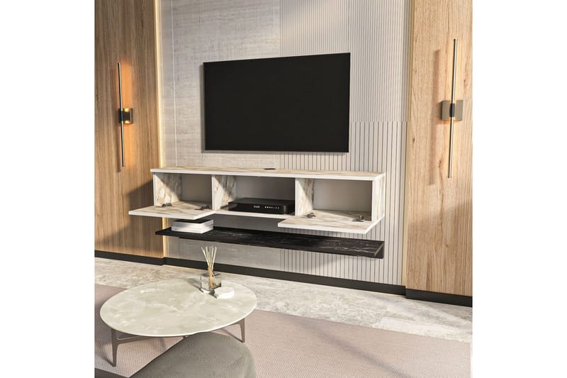 Sovric TV-bænk 140 cm - Hvid - Møbler - TV borde & mediemøbler - TV-borde