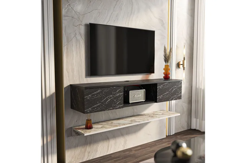 Sovric TV-bænk 140 cm - Hvid - Møbler - TV borde & mediemøbler - TV-borde