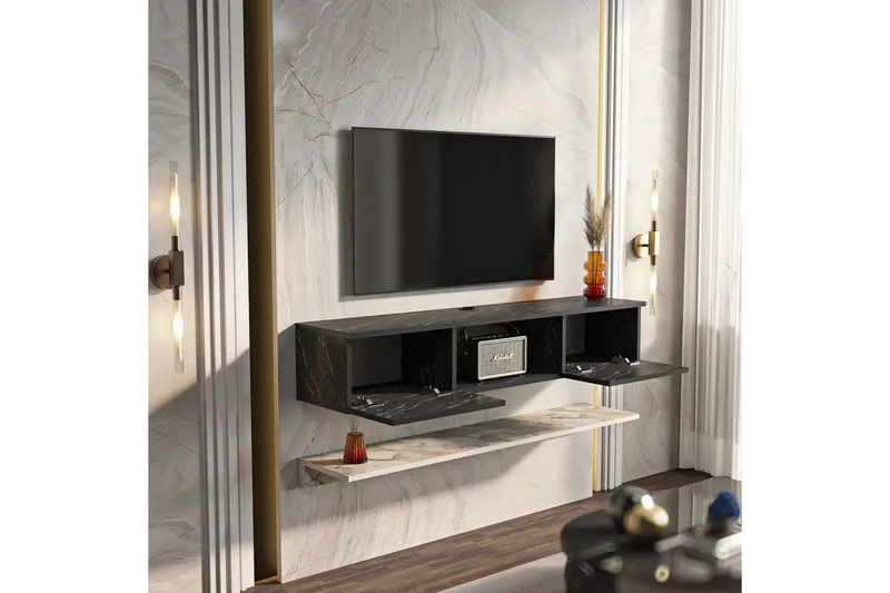 Sovric TV-bænk 140 cm - Hvid - Møbler - TV borde & mediemøbler - TV-borde