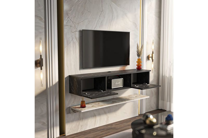 Sovric TV-bænk 140 cm - Hvid - Møbler - TV borde & mediemøbler - TV-borde