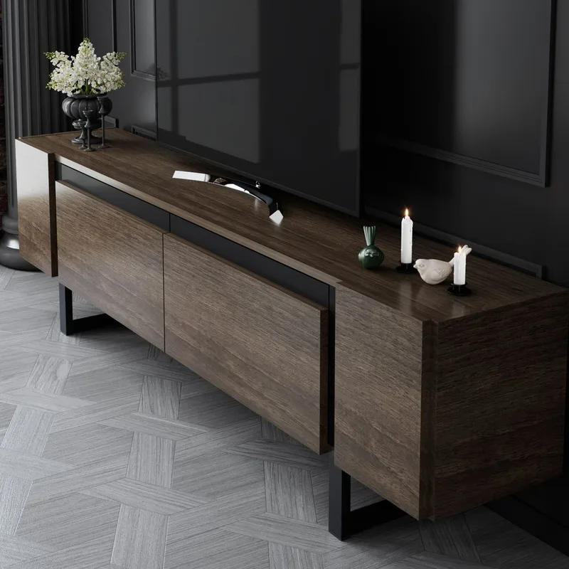 Sozi TV-bænk 180 cm - Sort - Møbler - TV borde & mediemøbler - TV-borde