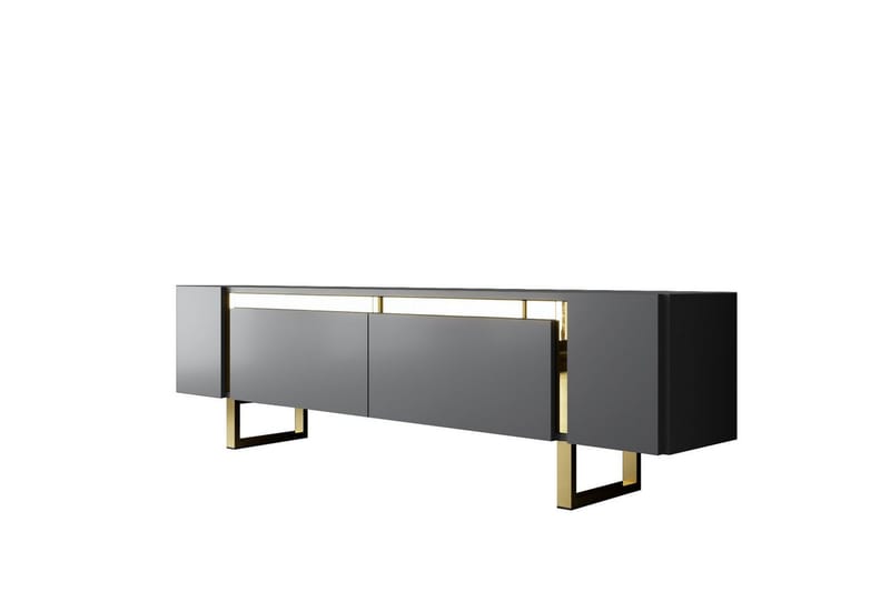 Sozi TV-bord 180 cm - Guld/Antracit - Møbler - TV borde & mediemøbler - TV-borde