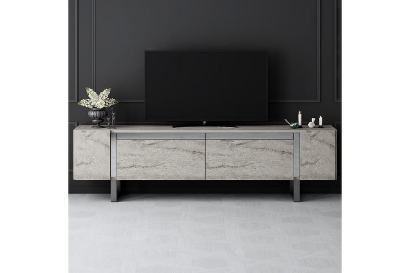 Sozi TV-bord 180 cm - Sølv/Grå - Møbler - TV borde & mediemøbler - TV-borde