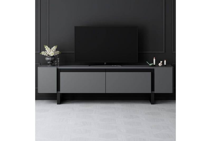 Sozi TV-bord 180 cm - Sort/Antracit - Møbler - TV borde & mediemøbler - TV-borde