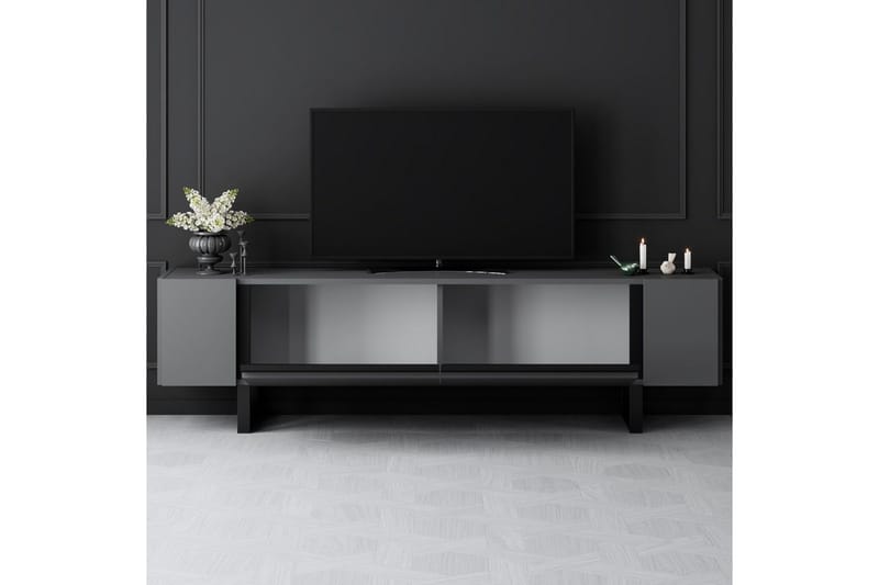 Sozi TV-bord 180 cm - Sort/Antracit - Møbler - TV borde & mediemøbler - TV-borde