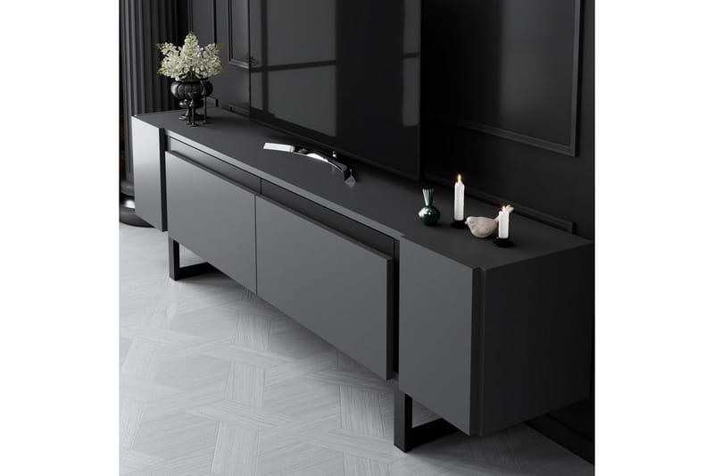 Sozi TV-bord 180 cm - Sort/Antracit - Møbler - TV borde & mediemøbler - TV-borde