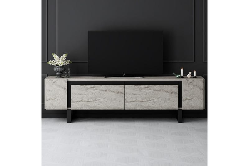 Sozi TV-bord 180 cm - Sort/Grå - Møbler - TV borde & mediemøbler - TV-borde