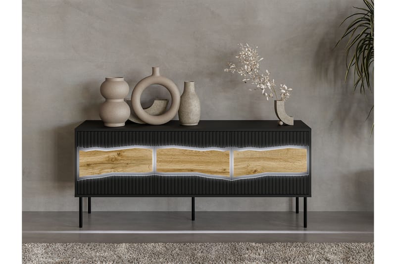 Stintino Tv-Bænk 144x40 cm - Grå - Møbler - TV borde & mediemøbler - TV-borde