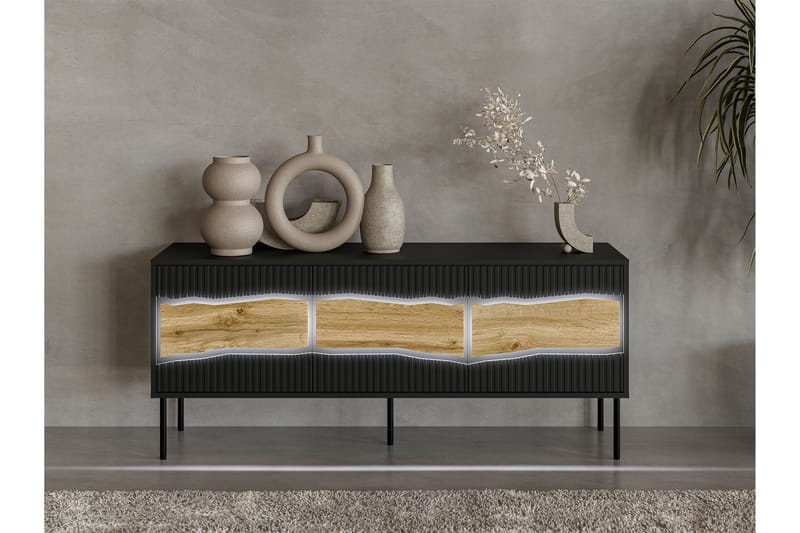 Stintino Tv-Bænk 144x40 cm - Grå - Møbler - TV borde & mediemøbler - TV-borde