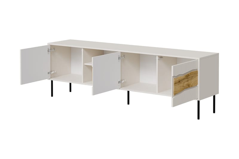 Stintino Tv-Bænk 190x40 cm - Sort/Brun - Møbler - TV borde & mediemøbler - TV-borde