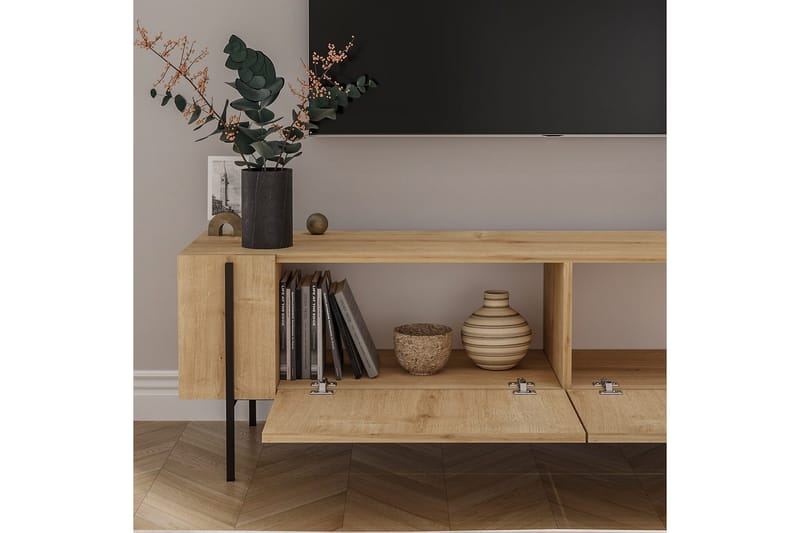 Stira Tv-bænk 160 cm - Nature - Møbler - TV borde & mediemøbler - TV-borde
