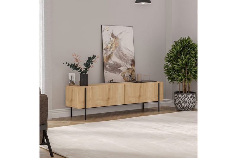Stira Tv-bænk 160 cm - Nature - Møbler - TV borde & mediemøbler - TV-borde