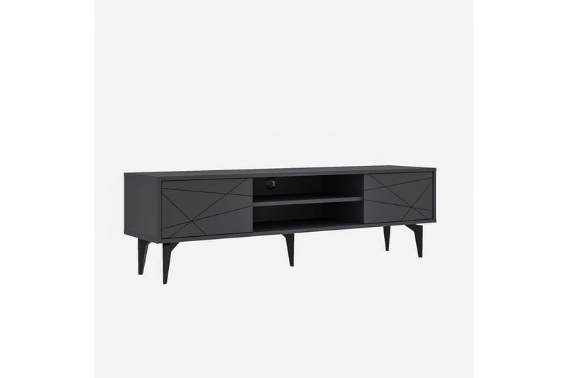Sudama TV-skab 160 cm - Antracit - Møbler - TV borde & mediemøbler - TV-borde