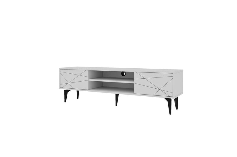 Sudama TV-skab 160 cm - Hvid - Møbler - TV borde & mediemøbler - TV-borde