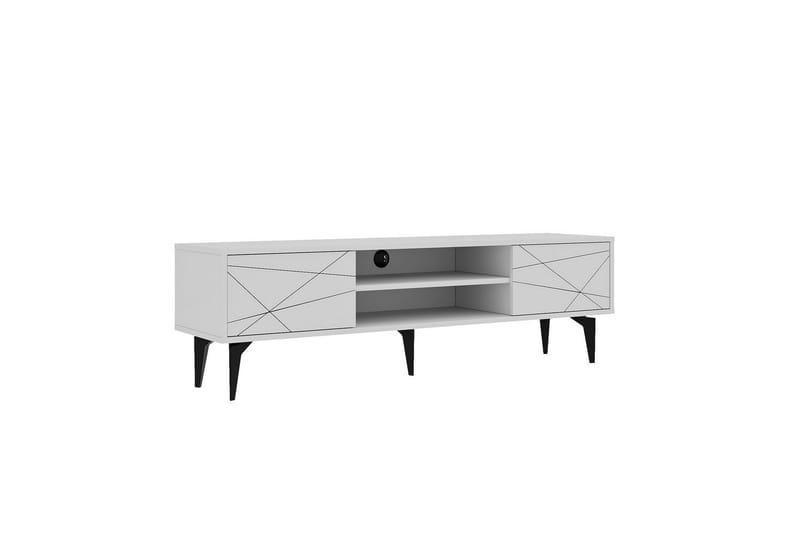 Sudama TV-skab 160 cm - Hvid - Møbler - TV borde & mediemøbler - TV-borde