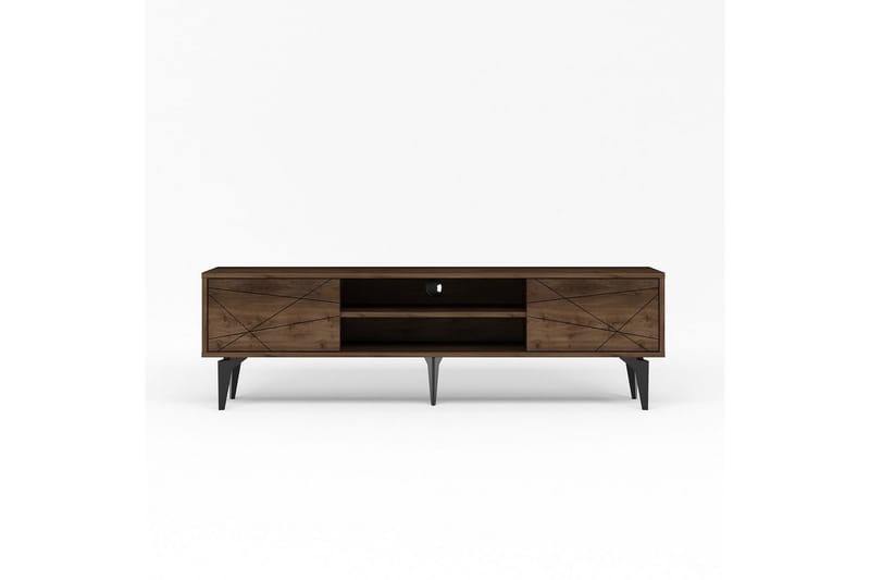 Sudama TV-skab 160 cm - Mørkfarvet træ - Møbler - TV borde & mediemøbler - TV-borde