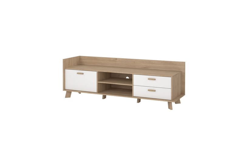 Sumita TV-bænk 182 cm - Hvid/Natur - Møbler - TV borde & mediemøbler - TV-borde