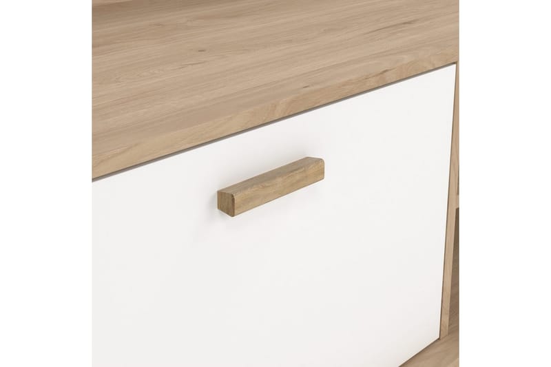 Sumita TV-bænk 182 cm - Hvid/Natur - Møbler - TV borde & mediemøbler - TV-borde