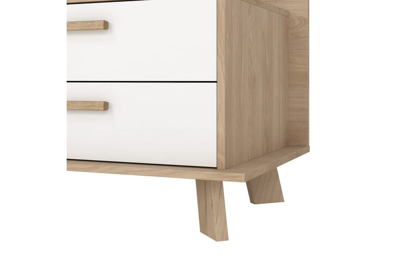Sumita TV-bænk 182 cm - Hvid/Natur - Møbler - TV borde & mediemøbler - TV-borde