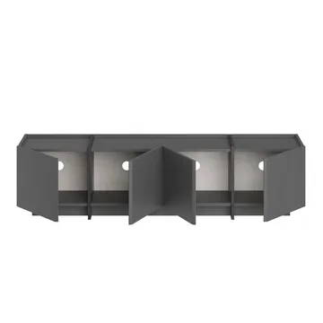 Sylvenn TV-bænk 180 cm - Antracit/Sort - Møbler - TV borde & mediemøbler - TV-borde