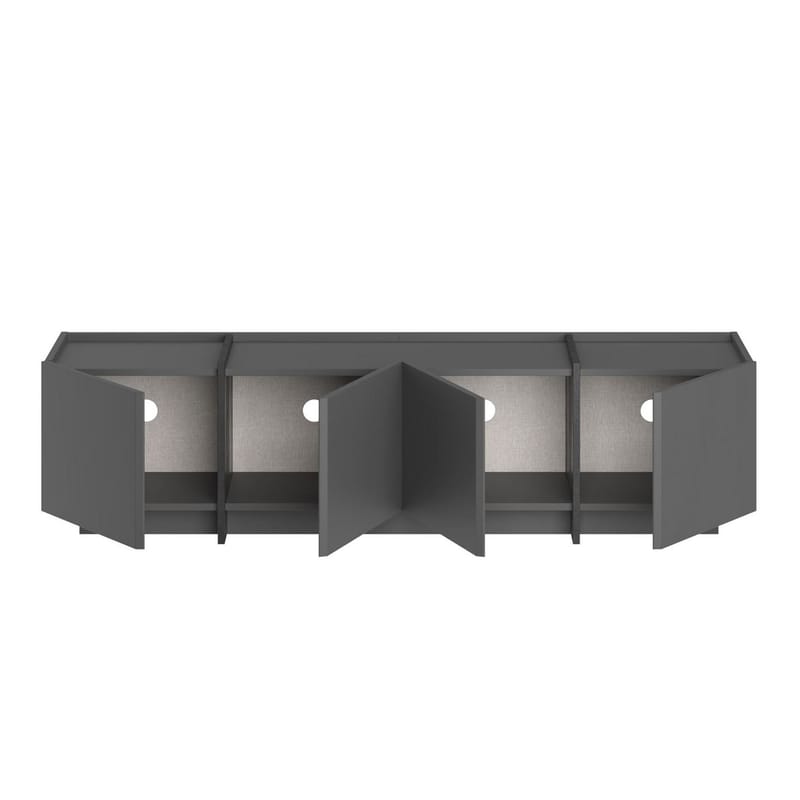Sylvenn TV-bænk 180 cm - Antracit/Sort - Møbler - TV borde & mediemøbler - TV-borde