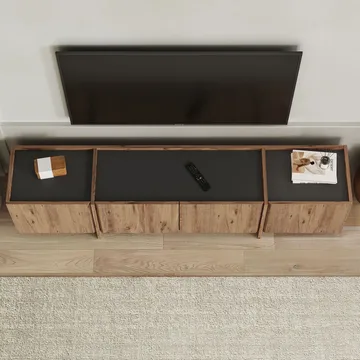 Sylvenn TV-bænk 180 cm - Atlantic Pine/Anthracite - Møbler - TV borde & mediemøbler - TV-borde